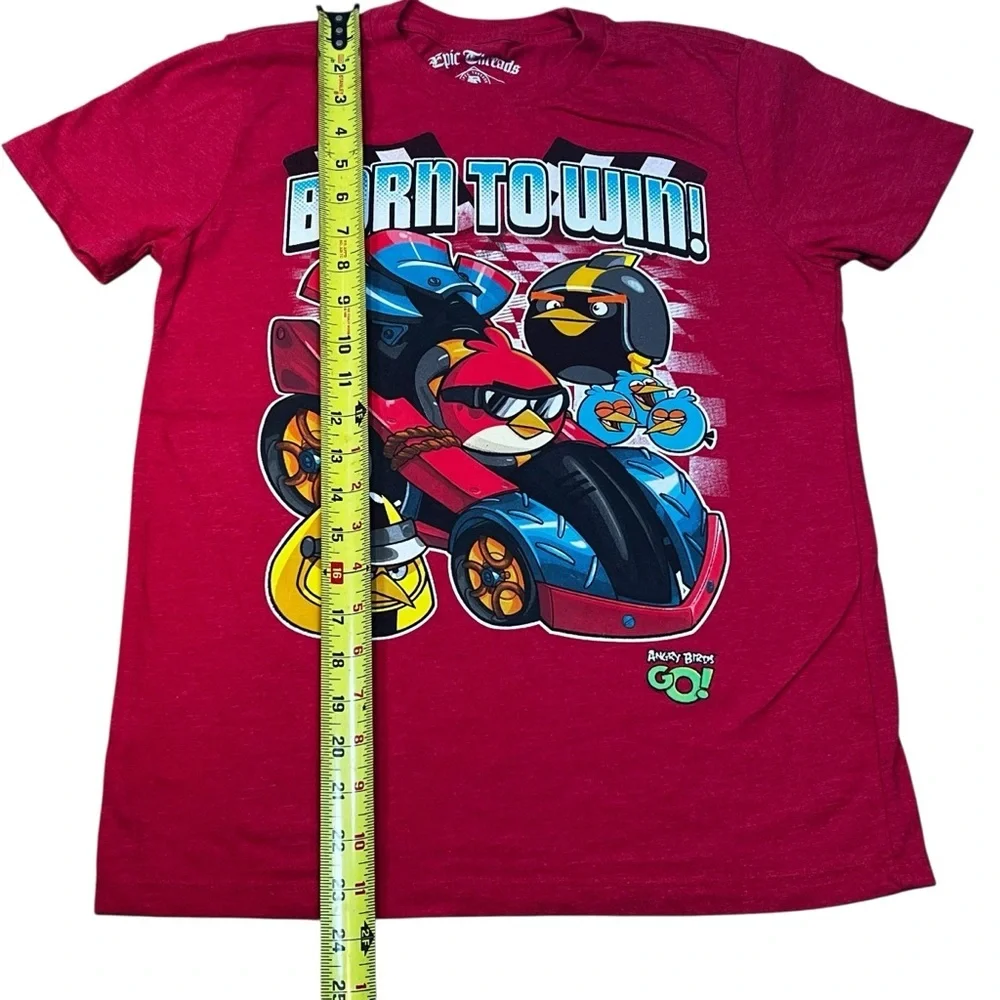 Epic Threads Angry Birds Red Graphic Short Sleeve T-Shirt | Size Youth Large